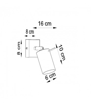 Wall lamp steel Ring modern Design GU10