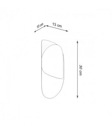 Wall lamp steel Tear modern Design G9