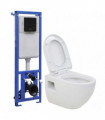 Wall-Hung Toilet with Concealed High Cistern Ceramic