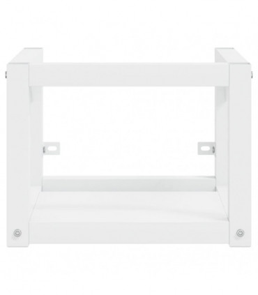 Wall-mounted Bathroom Washbasin Frame White 40x38x31 cm Iron