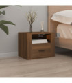 Wall-mounted Bedside Cabinet Brown Oak 50x36x40 cm