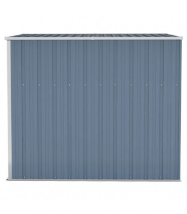 Wall-mounted Garden Shed Grey 118x194x178 cm Galvanised Steel