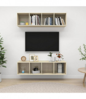 Wall-mounted TV Cabinets 2 pcs Sonoma Oak Engineered Wood