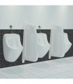 Wall-mounted Urinal Privacy Screen Ceramic White
