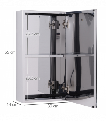 Wall-mounted mirror cabinet: contemporary design