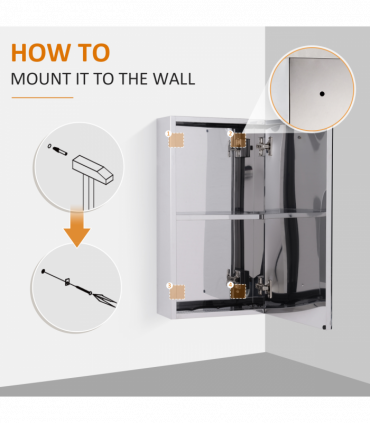 Wall-mounted mirror cabinet: contemporary design