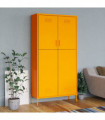 Wardrobe Mustard Yellow 90x50x180 cm Steel