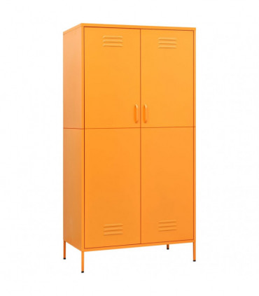 Wardrobe Mustard Yellow 90x50x180 cm Steel