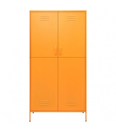 Wardrobe Mustard Yellow 90x50x180 cm Steel