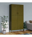 Wardrobe Olive Green 90x50x180 cm Steel