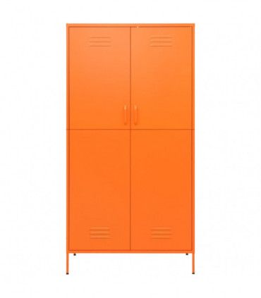 Wardrobe Orange 90x50x180 cm Steel