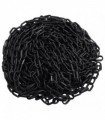 vidaXL Warning Chain Black 100 m Ø4 mm Plastic