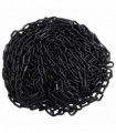vidaXL Warning Chain Black 30 m Ø4 mm Plastic