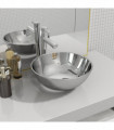 Wash Basin 28x10 cm Ceramic Silver