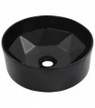 vidaXL Wash Basin 36x14 cm Ceramic Black