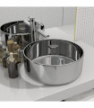 Wash Basin 40x15 cm Ceramic Silver