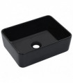 vidaXL Wash Basin 40x30x13 cm Ceramic Black