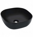 Wash Basin 42.5x42.5x14.5 cm Ceramic Black