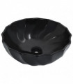 Wash Basin 46x17 cm Ceramic Black