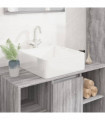 Wash Basin White 37x37x13 cm Ceramic Square