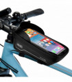 Bike Frame Bag Holder Waterproof Composite Carbon Polyester Black 20x11x10cm