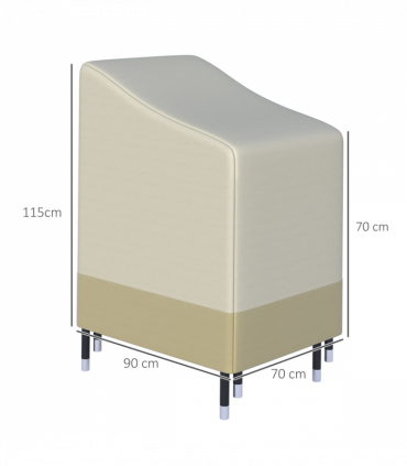 Waterproof Garden Wicker Chairs Cover Patio Seat Protector L70*W90*H115cm