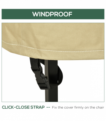 Waterproof Garden Wicker Chairs Cover Patio Seat Protector L70*W90*H115cm