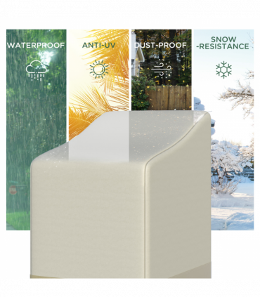 Waterproof Garden Wicker Chairs Cover Patio Seat Protector L70*W90*H115cm