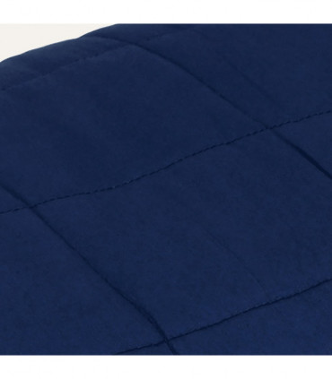 vidaXL Weighted Blanket Blue 137x200 cm Single 10 kg Fabric