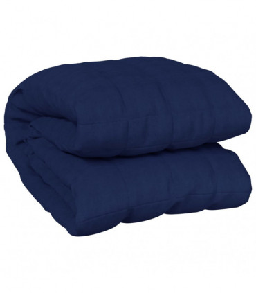 vidaXL Weighted Blanket Blue 220x230 cm King 11 kg Fabric