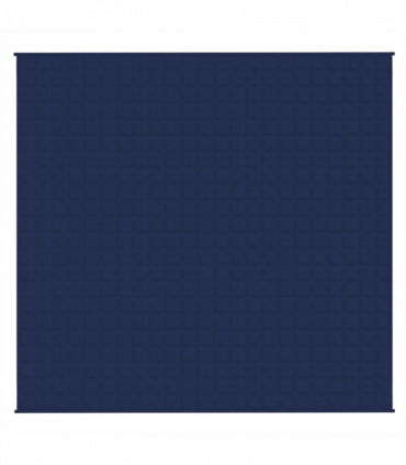 vidaXL Weighted Blanket Blue 220x230 cm King 15 kg Fabric