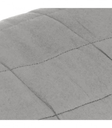 vidaXL Weighted Blanket Grey 140x200 cm Single 10 kg Fabric