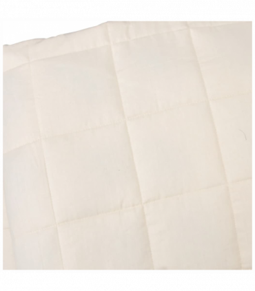 vidaXL Weighted Blanket Light Cream 120x180 cm 5 kg Fabric
