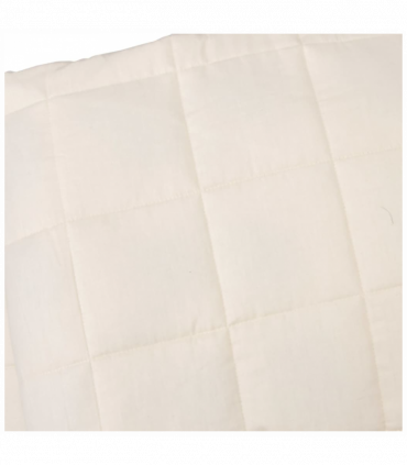vidaXL Weighted Blanket Light Cream 155x220 cm 7 kg Fabric