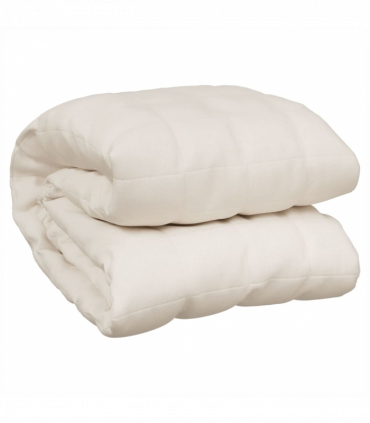 Weighted Blanket Light Cream 200x200 cm 13 kg Fabric