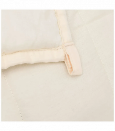 Weighted Blanket Light Cream 200x200 cm 13 kg Fabric