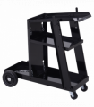 Welding Cart Welder Trolley Garage for Gas Bottle Wheels, Black