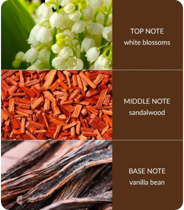 White Blossom & Sandalwood Fragrance Diffuser 70ml - Up to 12 Weeks of Fragrance