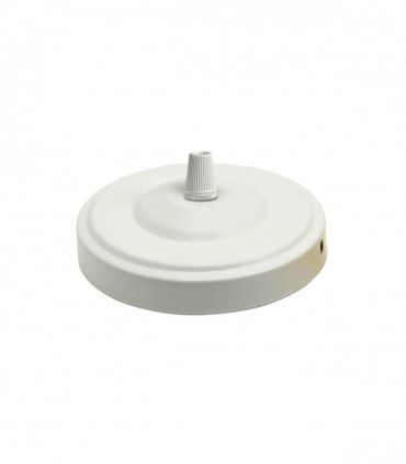 White Ceiling Rose 108mm Diameter Vintage Light Fitting~1465