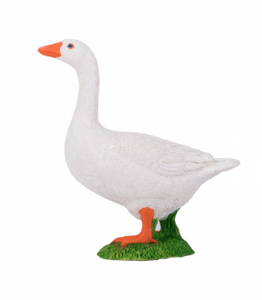 White Goose Toy  Realistic Farm Animal Figurine