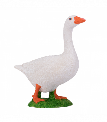 White Goose Toy  Realistic Farm Animal Figurine