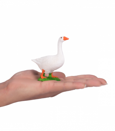 White Goose Toy  Realistic Farm Animal Figurine