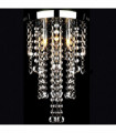 White Metal Ceiling Lamp with Crystal Beads