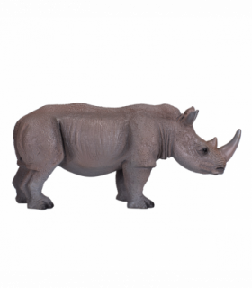 White Rhinoceros Toy  Realistic Wildlife Model
