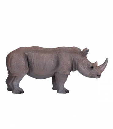 White Rhinoceros Toy  Realistic Wildlife Model