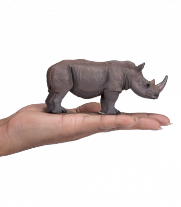 White Rhinoceros Toy  Realistic Wildlife Model