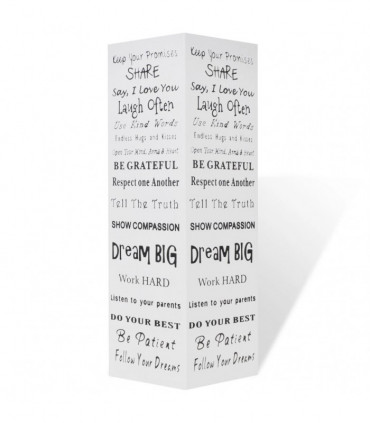 White Square Umbrella Stand Storage Holder Walking Stick Steel 48.5 cm