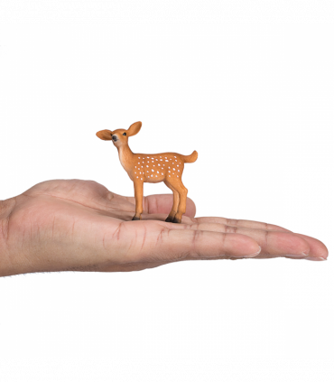 White-Tailed Deer Fawn Toy  Realistic Woodland Animal Model