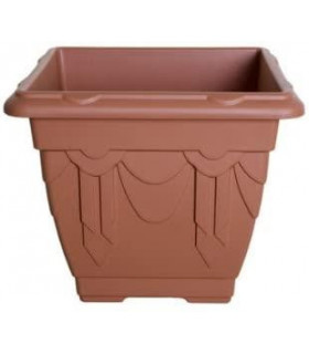 Whitefurze G02044 38cm Square Venetian Planter - Terracotta