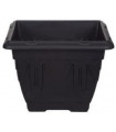 Whitefurze G02044 38cm Square Venetian Planter - Black
